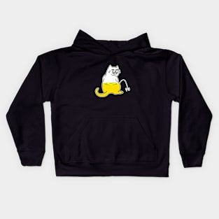 Bad cat and humor Kids Hoodie